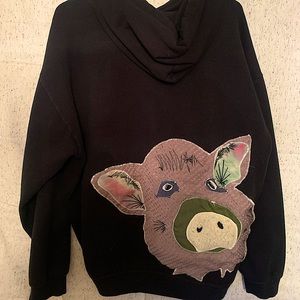 Legalize Pot Belly Pigs Hoodie with Huge Back Stash Pocket